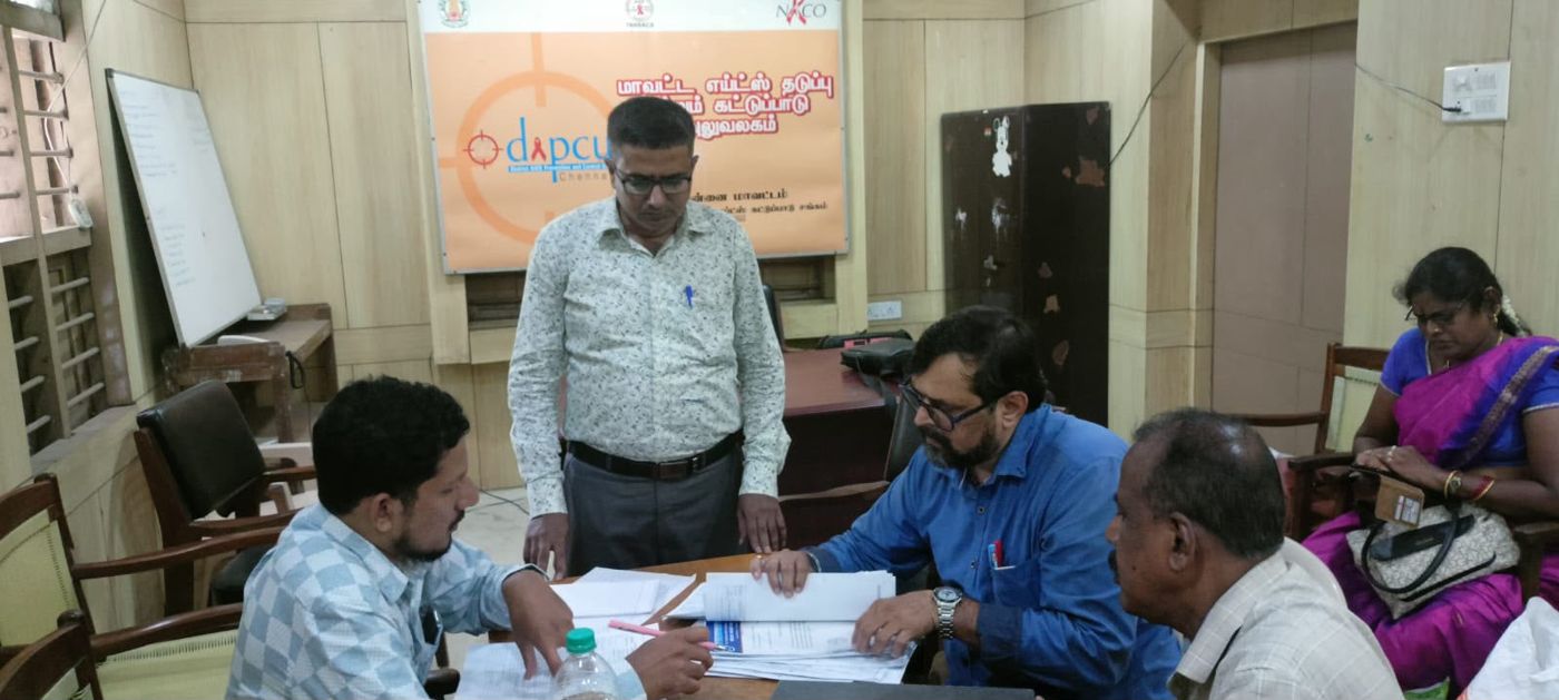 Project review meeting at the DAPCU Chennai office